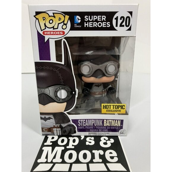 Funko Pop! Super Heros: Steampunk Batman 120 Vaulted Exclusive With Protector - Picture 2 of 15